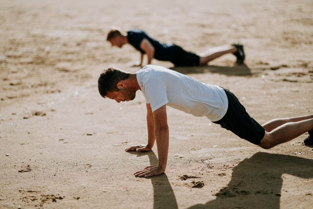 men exercise for stress managements
