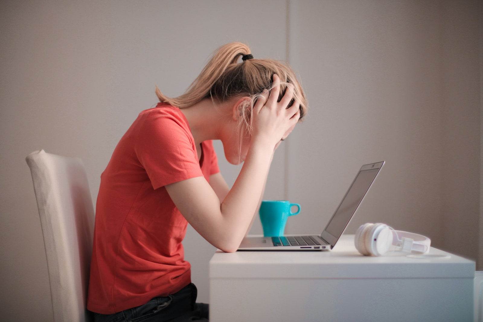 Woman in stress